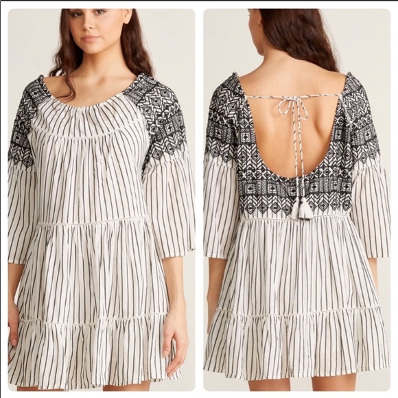 Free People Boho Embroidered Dress - Picture 11 of 12